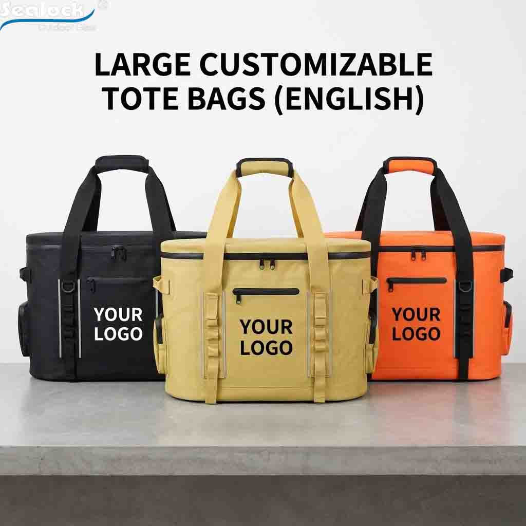Sealock OEM large cooler tote bag color options for custom family brand logo Sealock OEM large cooler tote bag color options for custom family brand logo